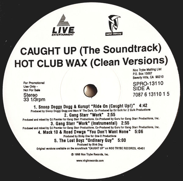 Various - Caught Up (The Soundtrack) Hot Club Wax