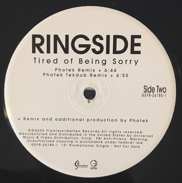 Ringside - Tired Of Being Sorry