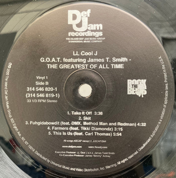 LL Cool J - G.O.A.T. Featuring James T. Smith The Greatest Of All Time