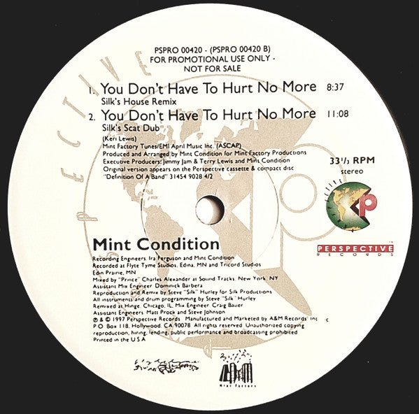 Mint Condition - You Don't Have To Hurt No More