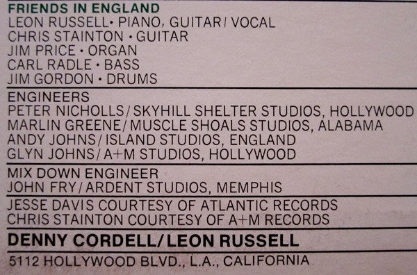 Leon Russell And The Shelter People