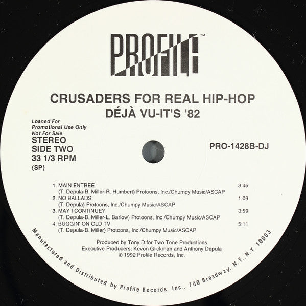 Crusaders For Real Hip-Hop - Déjà Vu - It's '82