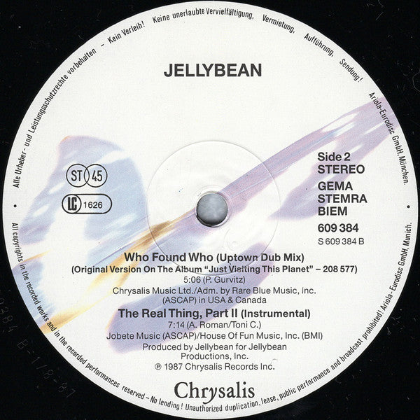 John "Jellybean" Benitez - Who Found Who