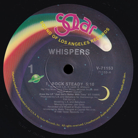 Whispers - Rock Steady (12", 1987)