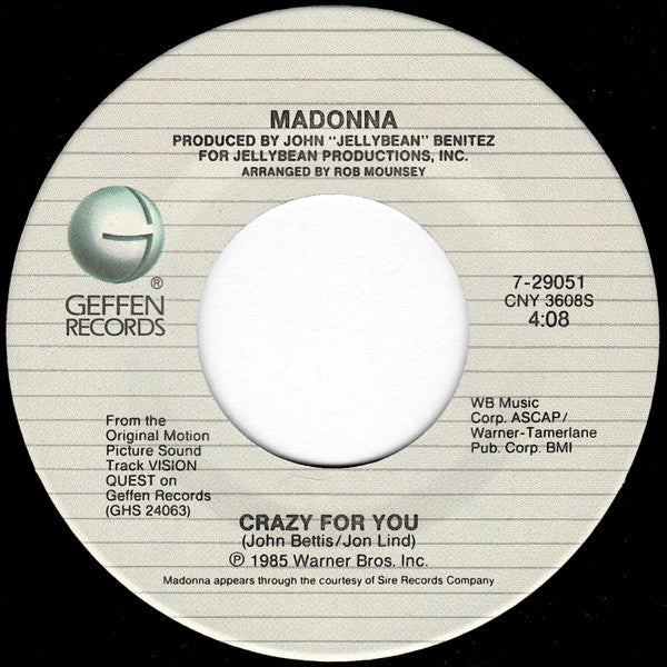Madonna - Crazy For You
