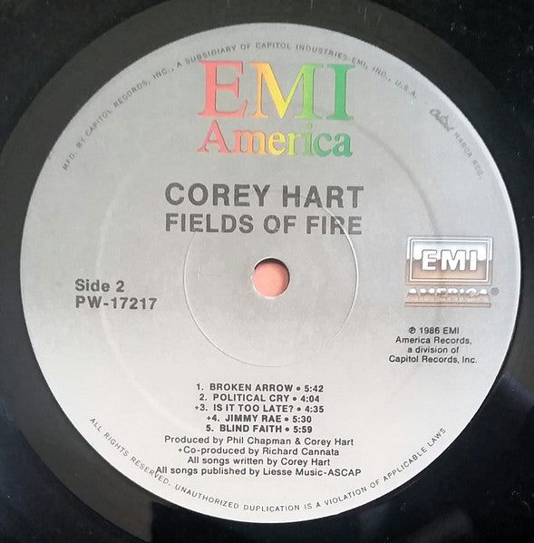 Corey Hart - Fields Of Fire