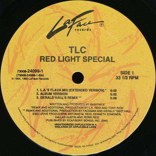 TLC - Red Light Special