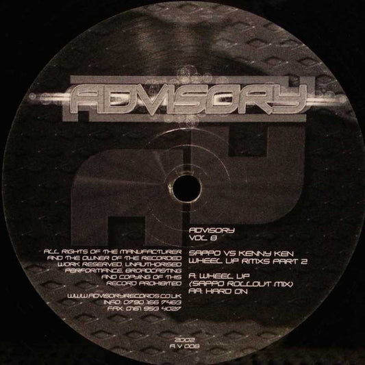 DJ Sappo - Advisory Vol 8 - Wheel Up Rmxs Part 2