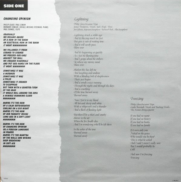 Philip Glass - Songs From Liquid Days