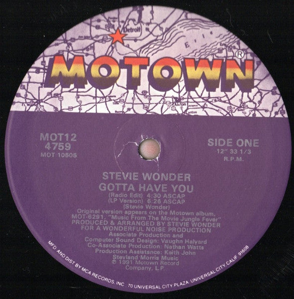 Stevie Wonder - Gotta Have You