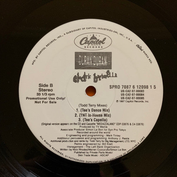 Duran Duran - Electric Barbarella (Todd Terry Mixes)
