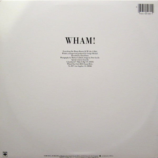 Wham! - Everything She Wants (Long Version)