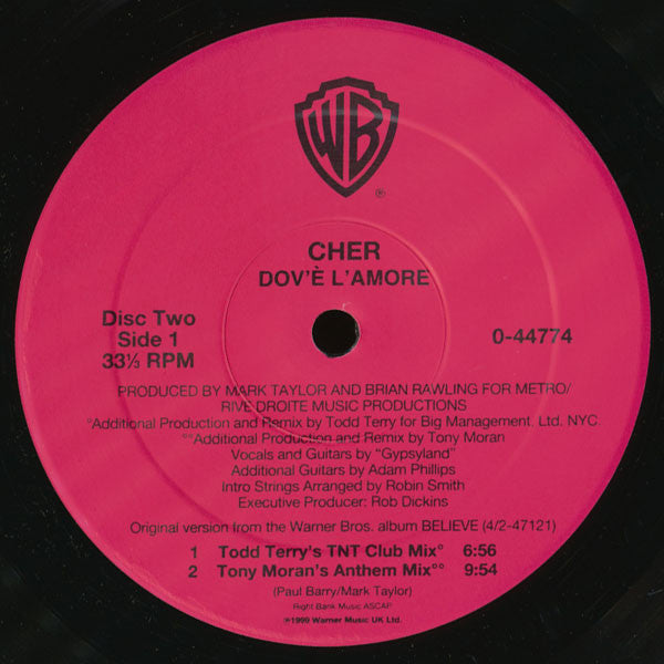 Cher - All Or Nothing / Dov'é L'Amore