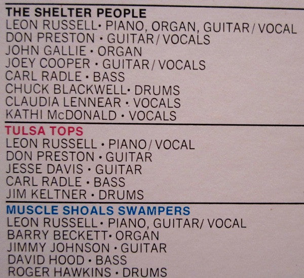 Leon Russell And The Shelter People