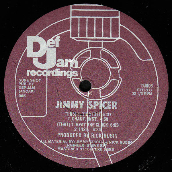 Jimmy Spicer - This Is It / Beat The Clock