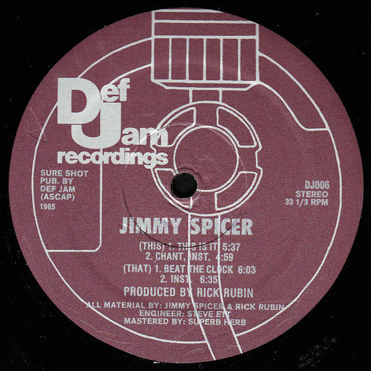 Jimmy Spicer - This Is It / Beat The Clock