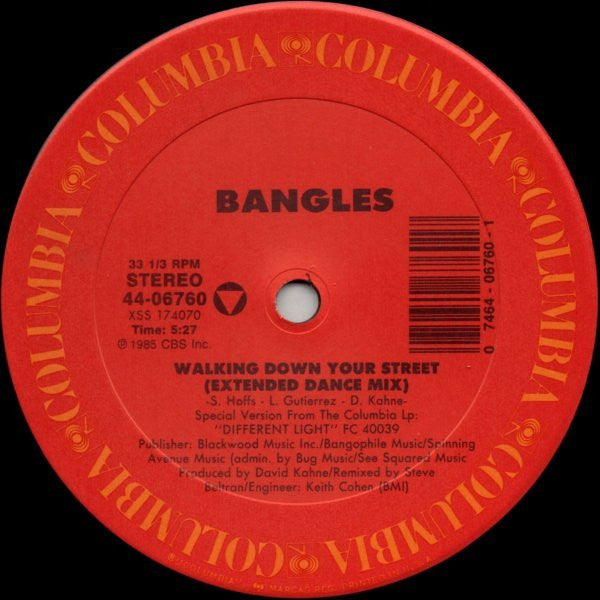 Bangles - Walking Down Your Street (12" Extended Dance Mixes)