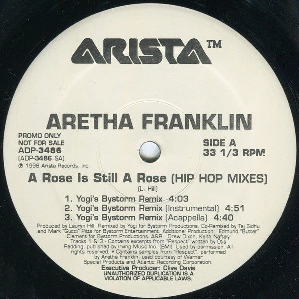 Aretha Franklin - A Rose Is Still A Rose (Hip Hop Mixes)