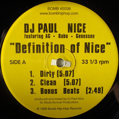 Paul Nice - Definition Of Nice