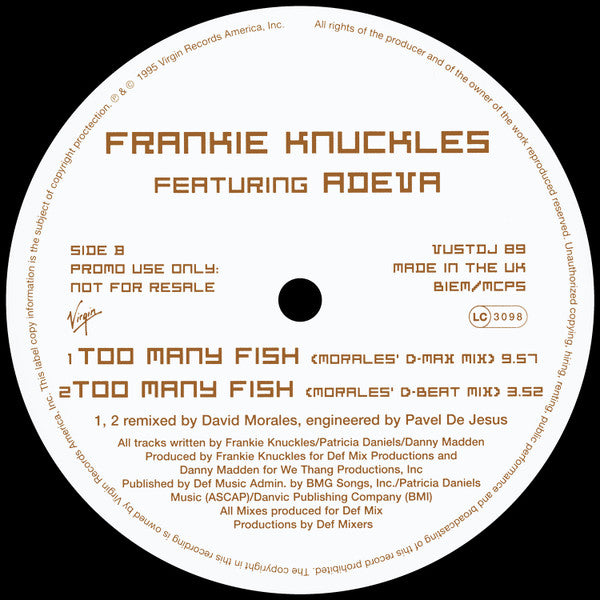 Frankie Knuckles - Too Many Fish