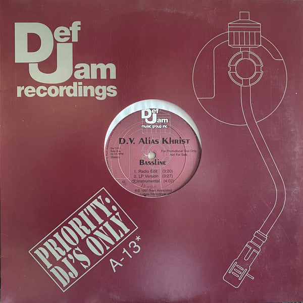 D.V. Alias Khrist - Bassline