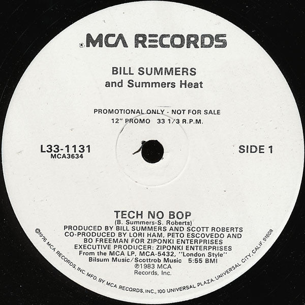 Bill Summers & Summers Heat - Tech No Bop / It's Over
