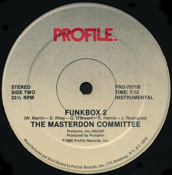 The Masterdon Committee - Funkbox 2