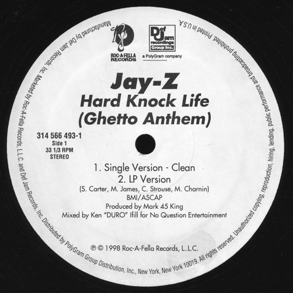 Jay-Z - Hard Knock Life (Ghetto Anthem)