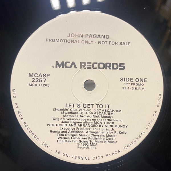 John Pagano - Let's Get To It