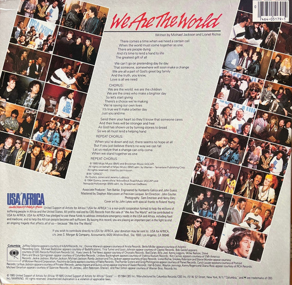 USA For Africa - We Are The World