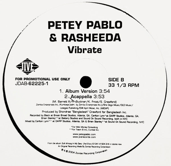 Petey Pablo - Vibrate