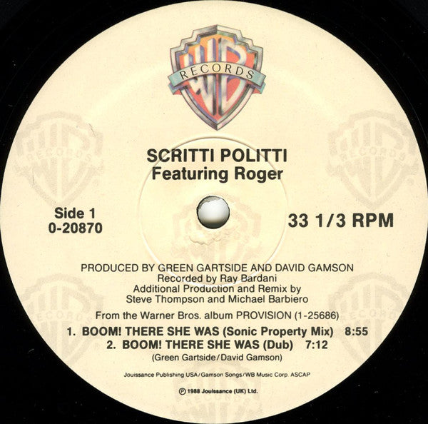 Scritti Politti - Boom! There She Was