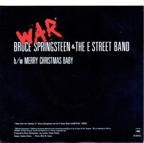 Bruce Springsteen & The E-Street Band - War