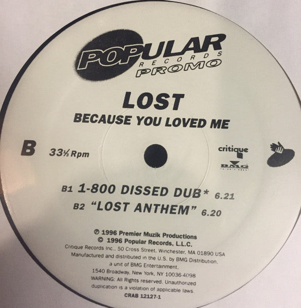 Lost (2) - Because You Loved Me