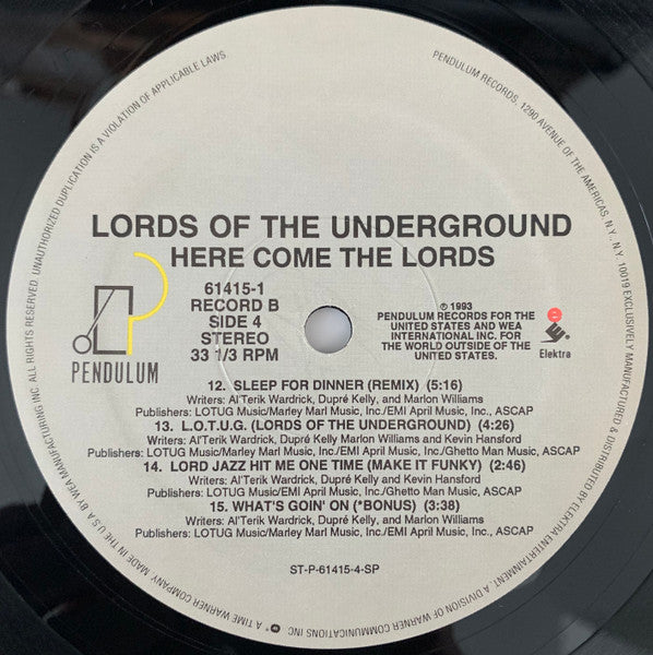 Lords Of The Underground - Here Come The Lords