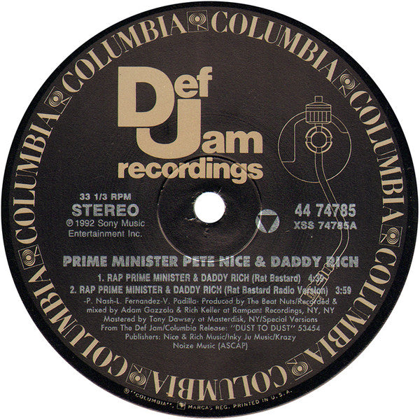 Prime Minister Pete Nice - Rap Prime Minister & Daddy Rich (Rat Bastard)