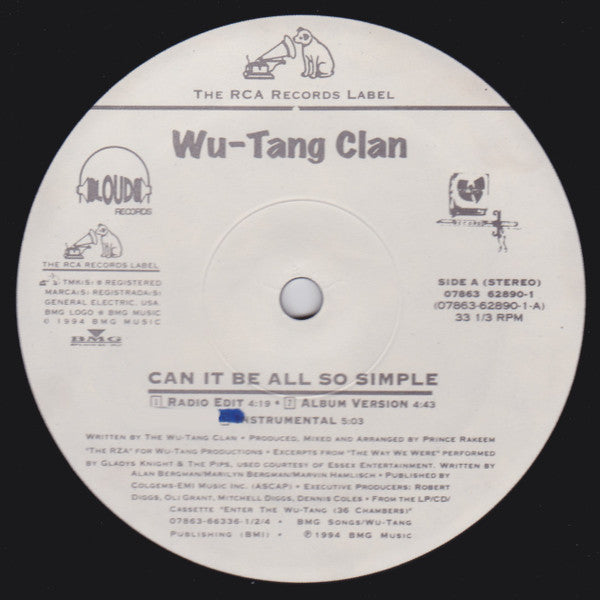 Can It Be All So Simple / Wu-Tang Clan Ain't Nuthing Ta F' Wit