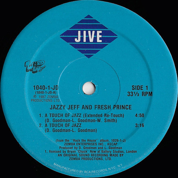 DJ Jazzy Jeff & The Fresh Prince - A Touch Of Jazz