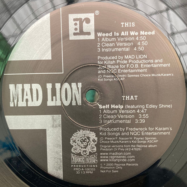 Mad Lion - Weed Is All We Need / Self Help