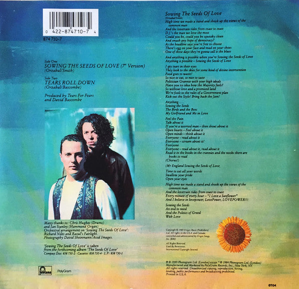 Tears For Fears - Sowing The Seeds Of Love