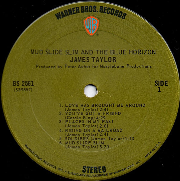 James Taylor (2) - Mud Slide Slim And The Blue Horizon
