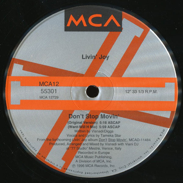 Livin' Joy - Don't Stop Movin'