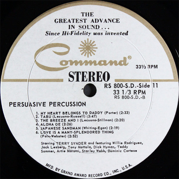 Terry Snyder And The All Stars - Persuasive Percussion