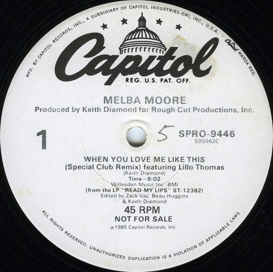 Melba Moore - When You Love Me Like This