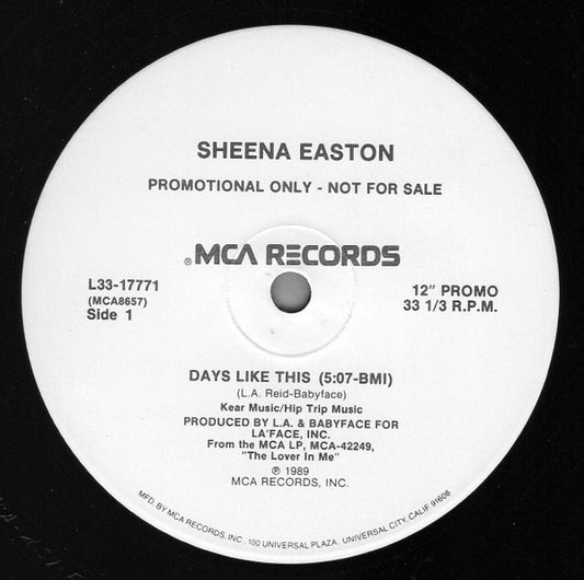 Sheena Easton - Days Like This
