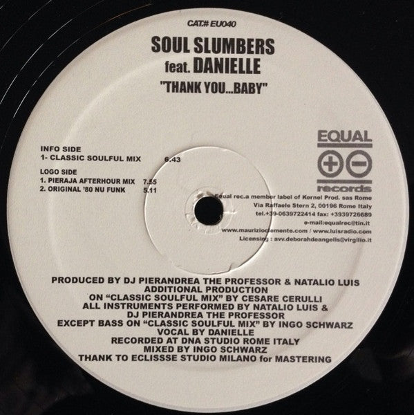 Soul Slumbers - Thank You Baby