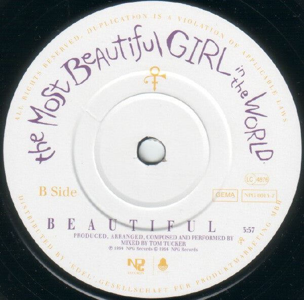 The Artist (Formerly Known As Prince) - The Most Beautiful Girl In The World