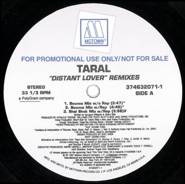 Taral - Distant Lover (Remixes)
