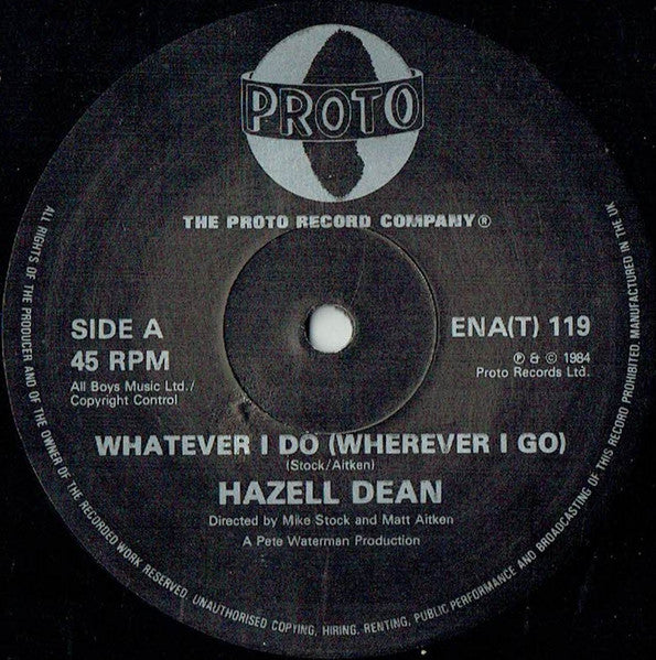 Hazell Dean - Whatever I Do (Wherever I Go)