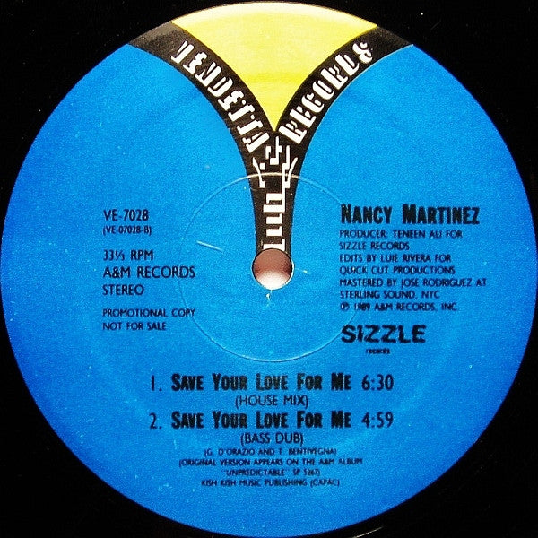 Nancy Martinez - Save Your Love For Me